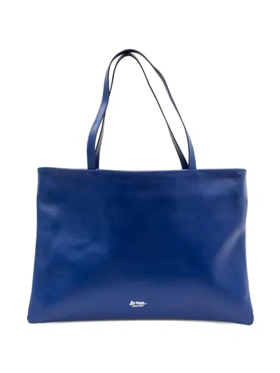 La Rose Zip Fastening Tote Bag In Blue