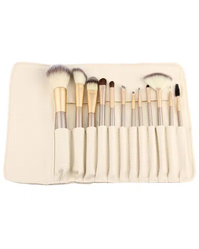 La Sante 12pc Champagne Glow Makeup Brush Set In Neutral