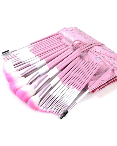 La Sante 24pc Premium Pink Hearts Makeup Brush Kit