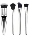 La Sante 4pc Dynamic Silver Brush Set