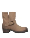 La Scarpa Woman Ankle Boots Khaki Size 6 Leather In Beige