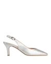 La Sellerie Woman Pumps Silver Size 8 Leather In Silver