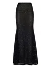 La Semaine Sequin-embellished Fishtail Maxi Skirt In Black