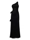 La Semaine Sequin One-shoulder Gown