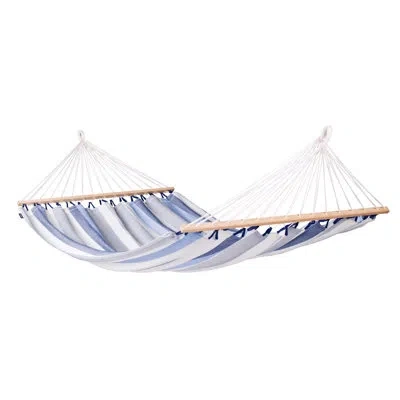 La Siesta Alisio Weather-resistant Spreader Bar Hammock Double Spreader Bar Hammock In Sea Salt