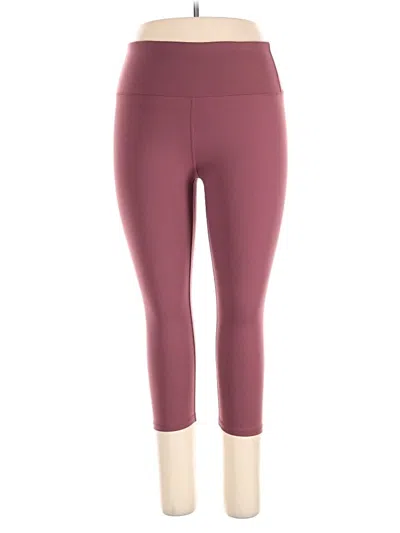 Pre-owned La Society Active Pants In Burgundy