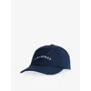 L.a-space Womens  Embroidered Cotton Baseball Cap In Blue