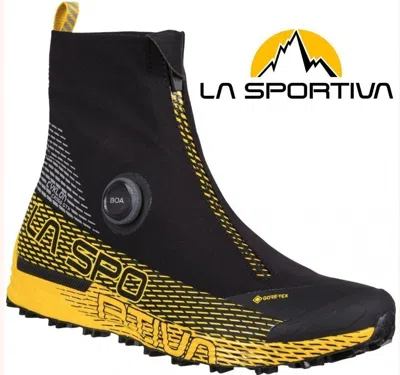 Pre-owned La Sportiva Cyklon Cross Gtx Trail Run Shoes Boa Mudguard Tread Gaiter Mens 45.5 In Black