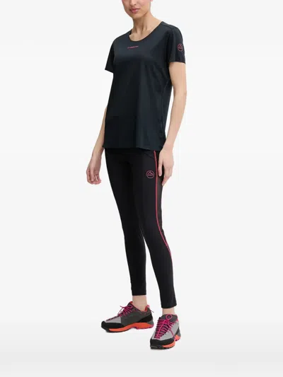 La Sportiva Logo-print Short-sleeve T-shirt In Black