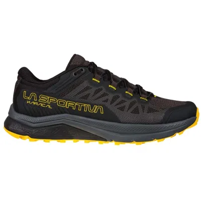 La Sportiva Men's Karacal Running Shoes In Black/yellow In Multi