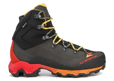 Pre-owned La Sportiva Men's  Aequilibrium Trek Gtx Sneakers In Carbon/yellow