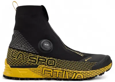 Pre-owned La Sportiva Men's  Cyklon Cross Goretex Sneakers In Black/yellow In Multi
