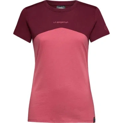 La Sportiva Roof T-shirt In Rosebay/redwood