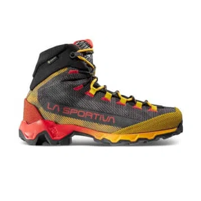 La Sportiva Scarpe Aequilibrium Hike Gtx Uomo Carbon/yellow In Multi