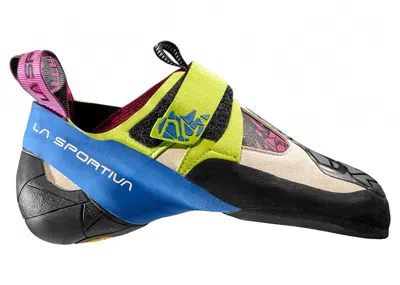 Pre-owned La Sportiva Skwama (women's) Sneakers In Apple Green/cobalt Blue