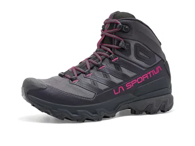 La Sportiva Ultra Raptor 3 Mid Gtx Women's Shoes Onyx/azalea: Eu 39 (us Women's 7.5+) B - Medium, Textile In Burgundy
