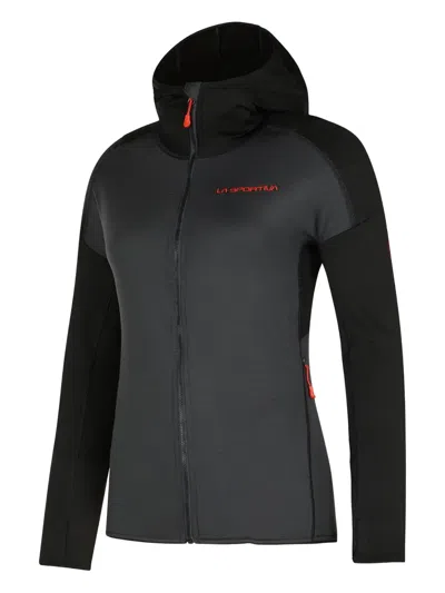 La Sportiva Upendo Hooded Fleece Sweater In Black