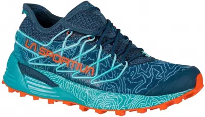 La Sportiva Women's Mutant Trail Running Shoe In Storm Blue/cherry Tomato In Animal Print