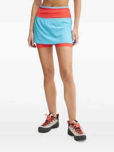 La Sportiva Zip-detail Mini Skirt In Blue