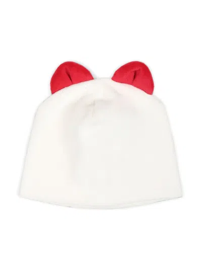 La Stupenderia Babies' Animal-ears Beanie In White