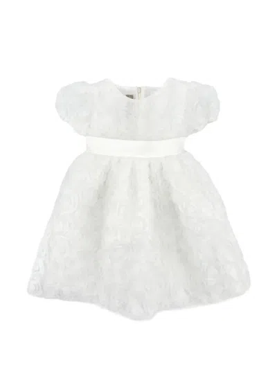 La Stupenderia Kids' リボンディテール ワンピース In White