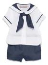 La Stupenderia Bow-detail Shorts Set In 白色