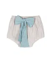 La Stupenderia Bow-detailed Bloomer In Neutrals