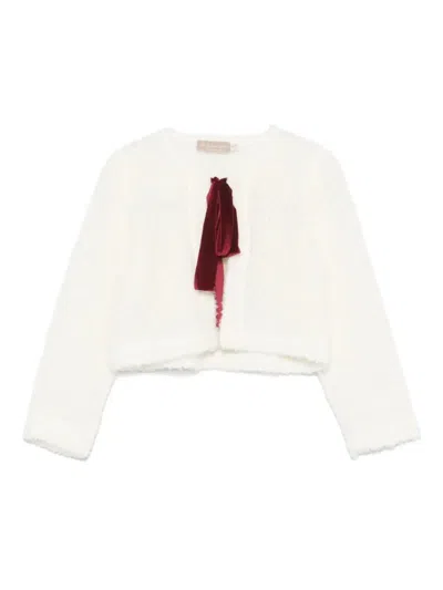 La Stupenderia Babies' Bow-detailed Cardigan