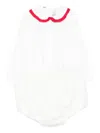 La Stupenderia Bow-detailing Romper In White