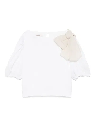 La Stupenderia Bow-embellished Blouse