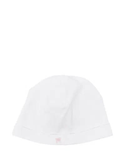 La Stupenderia Babies' Bow-detail Beanie Hat In White