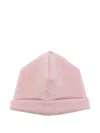 La Stupenderia Button-detail Beanie In Pink