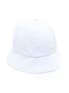 La Stupenderia Button-detail Hat In Blue