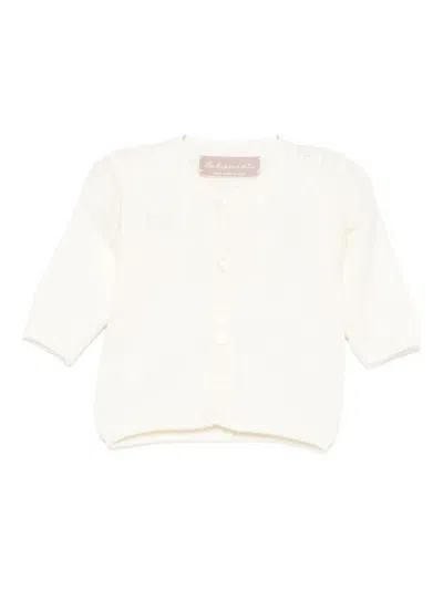 La Stupenderia Babies' Button-front Cardigan In White