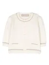 La Stupenderia Button-up Cashmere Cardigan In Neutrals