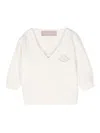 La Stupenderia Pocket-square Cotton Cardigan In White