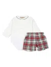 La Stupenderia Check-pattern Shorts In Red