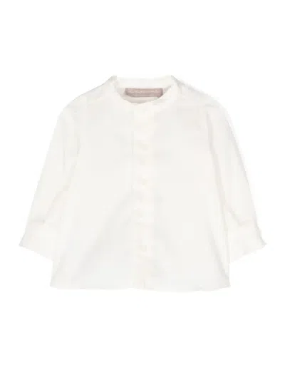 La Stupenderia Babies' Classic Button-up Shirt In Neutrals