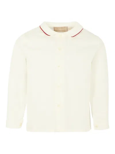 La Stupenderia Collared Long-sleeve Shirt In Neutral