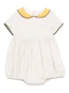 La Stupenderia Contrasting-collar Shorties In Neutrals