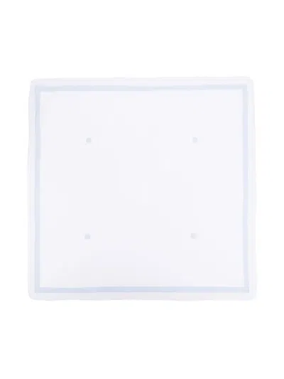 La Stupenderia Contrasting-edge Blanket In White