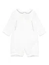 La Stupenderia Corduroy Dungarees Set In White