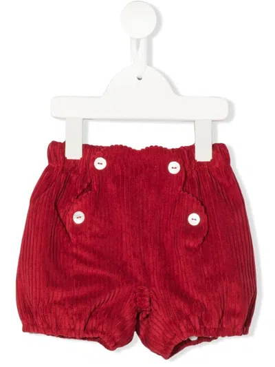 La Stupenderia Babies' Corduroy Slip-on Bloomers In Red