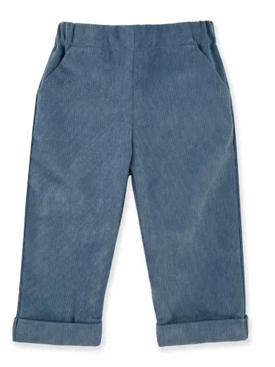 La Stupenderia Babies' Corduroy Trousers In Blue