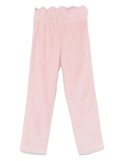La Stupenderia Kids' Corduroy Trousers In Pink