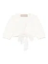 La Stupenderia Cotton Cardigan In White