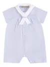 La Stupenderia Cotton Romper In Blue