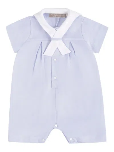 La Stupenderia Babies' Cotton Romper In Blue
