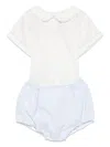 La Stupenderia Cotton Shorts Set In 白色