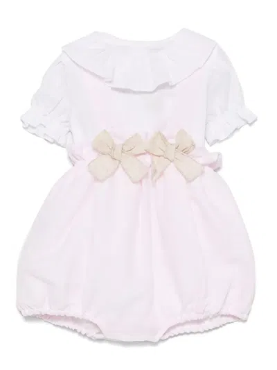 La Stupenderia Babies' Cotton Shorts Set In White